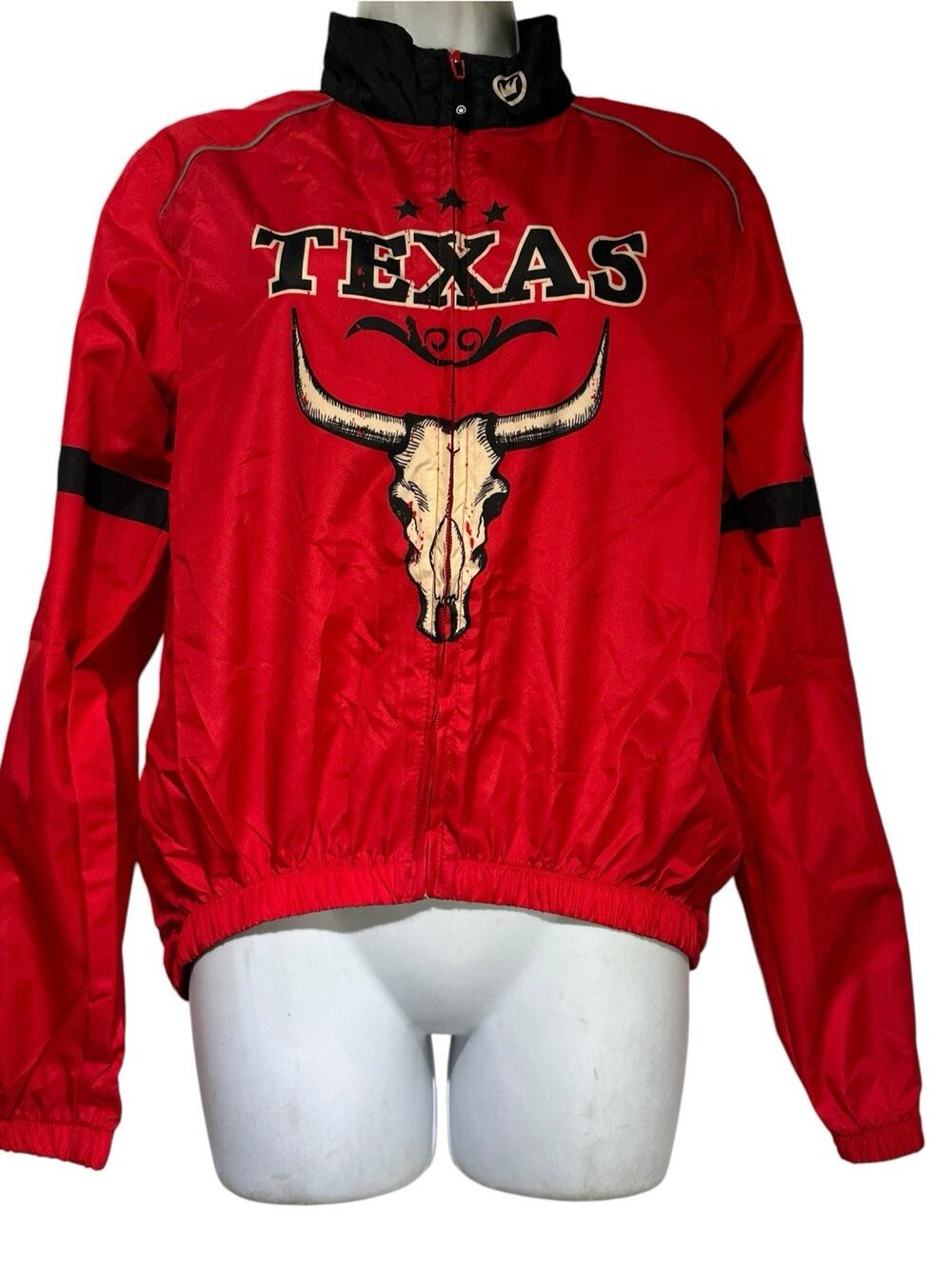 Canari Women's Texas Red Longhorn Rodeo Full Zip Cycling Jacket Size S